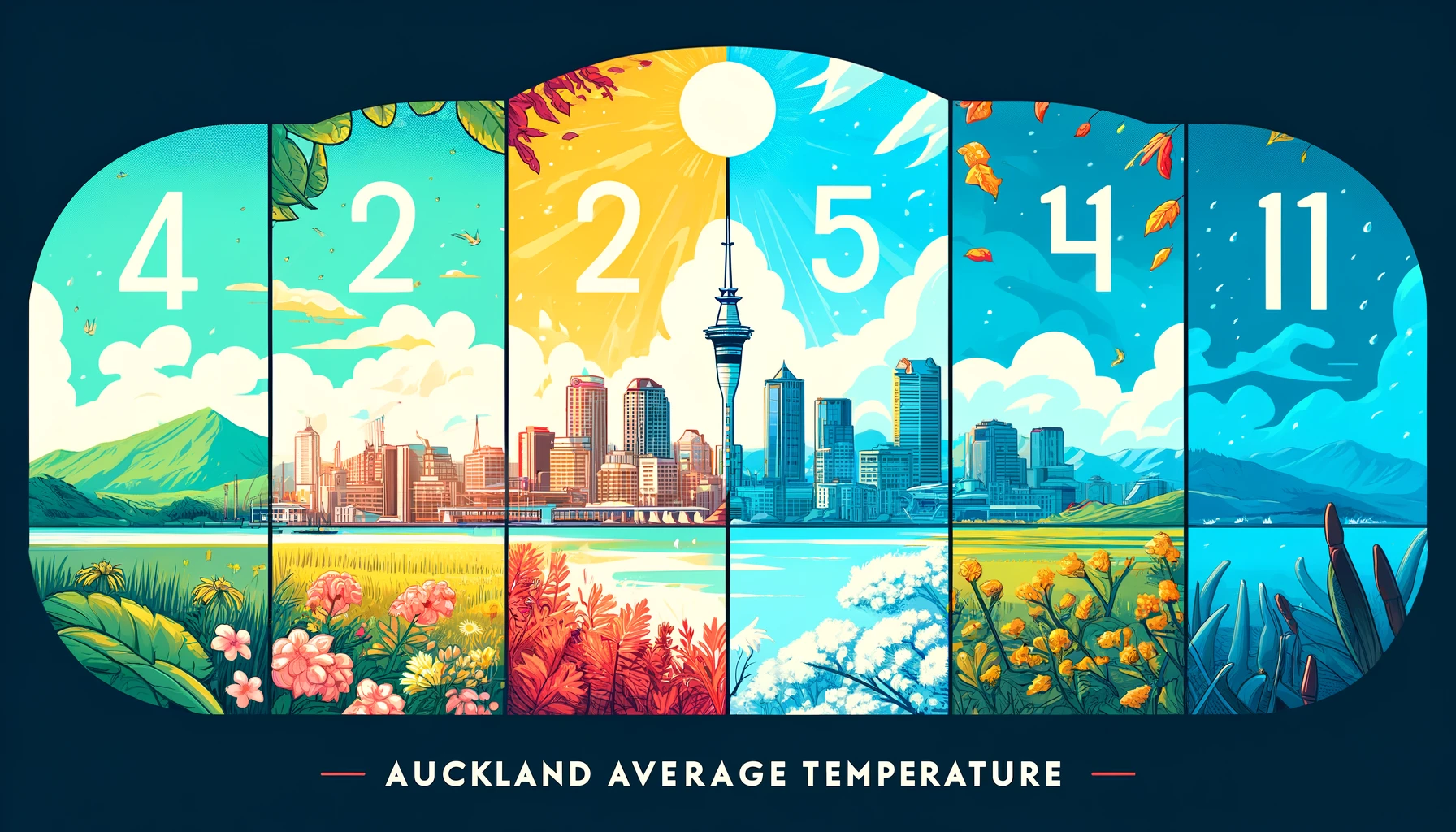 auckland average temperature