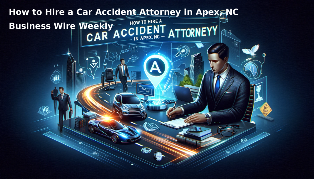 How to Hire a Car Accident Attorney in Apex, NC with logo