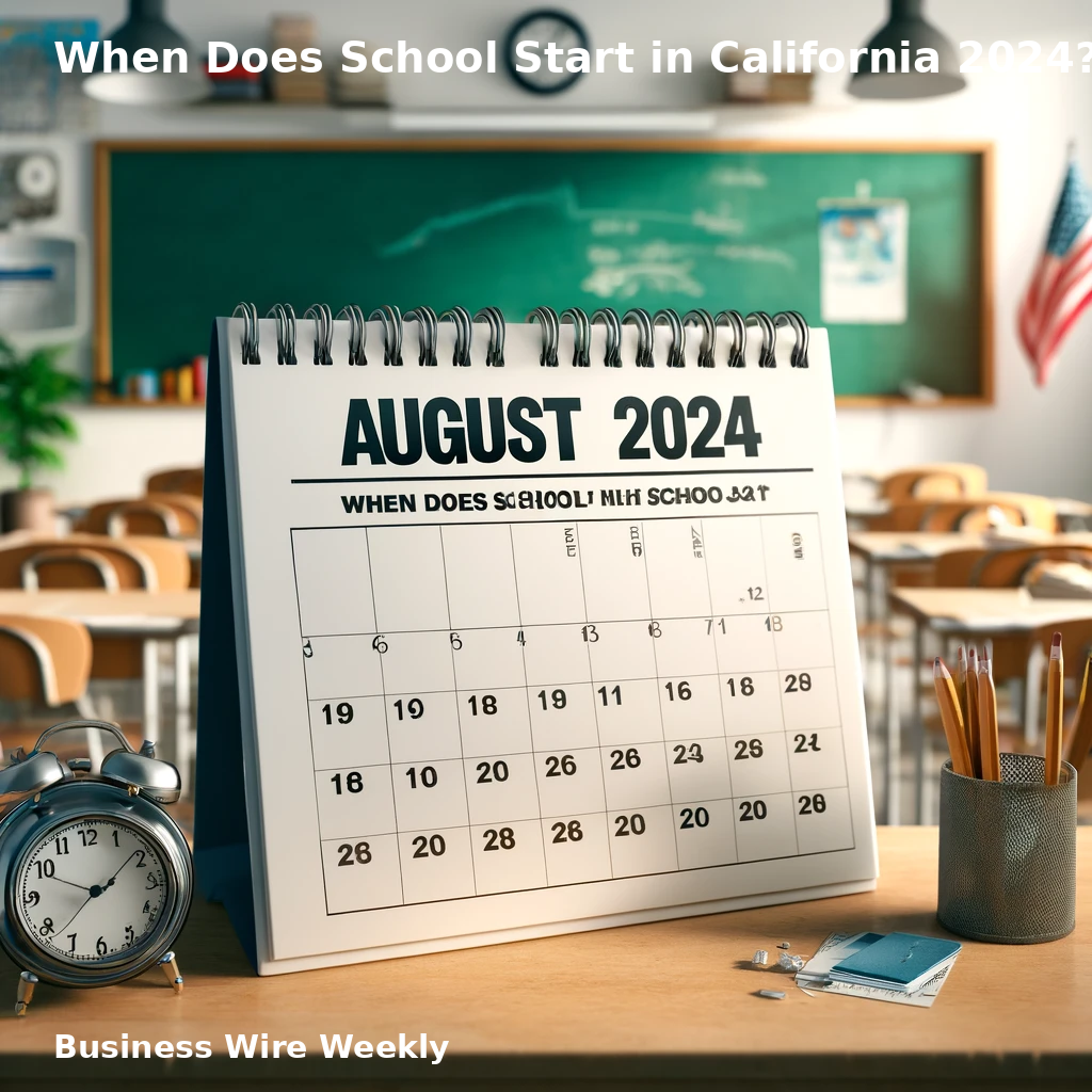 school start dates California 2024