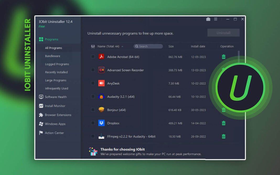 IObit Uninstaller, IObit Uninstaller 13.5, Serial Key, Software Removal, PC Cleaner, Unwanted Programs, Safe Uninstallation, Free Software